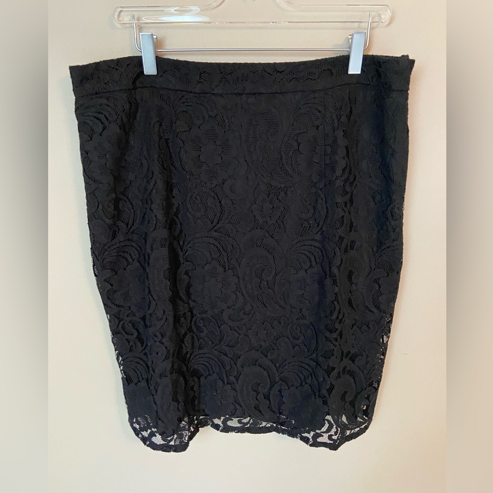 Chico’s Black Lace Pencil Skirt | Chico's Sz 3 - Women's SZ 16
